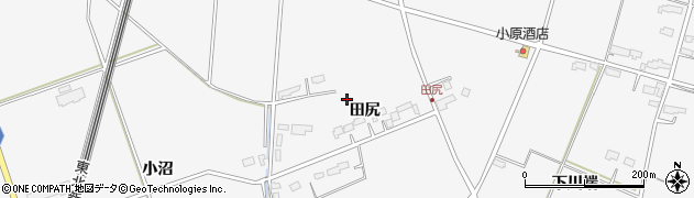 岩手県北上市二子町田尻周辺の地図