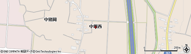 秋田県横手市猪岡（中堰西）周辺の地図