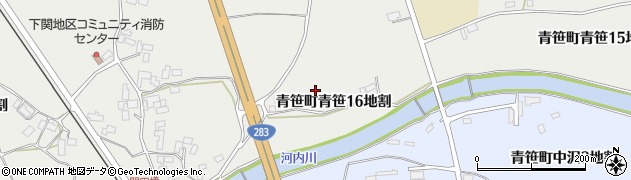 岩手県遠野市青笹町青笹（１６地割）周辺の地図