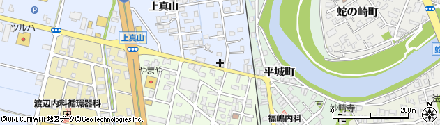 秋田県横手市横手町上真山57周辺の地図