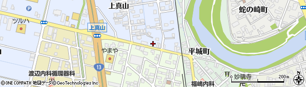 秋田県横手市横手町上真山5周辺の地図