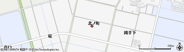 秋田県横手市三本柳（北ノ町）周辺の地図