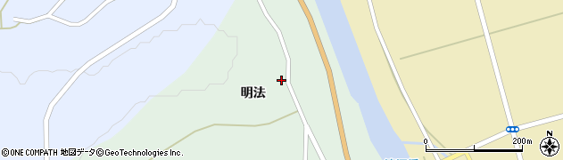 秋田県由利本荘市森子明法11周辺の地図