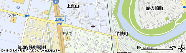 秋田県横手市横手町上真山209周辺の地図