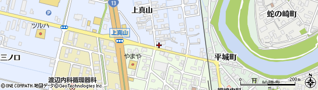 秋田県横手市横手町上真山201周辺の地図