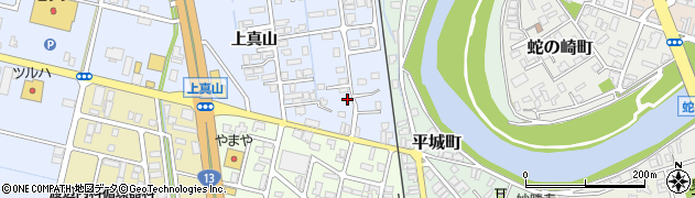 秋田県横手市横手町上真山60周辺の地図