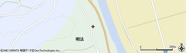 秋田県由利本荘市森子明法49周辺の地図