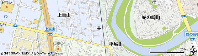 秋田県横手市横手町上真山46周辺の地図