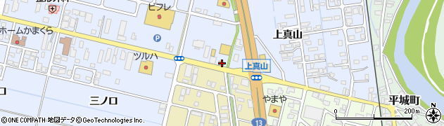 秋田県横手市横手町上真山116周辺の地図