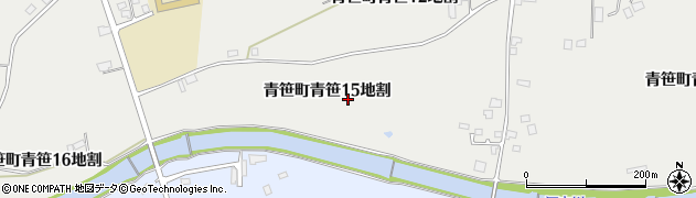 岩手県遠野市青笹町青笹（１５地割）周辺の地図