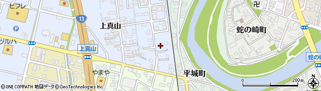秋田県横手市横手町上真山61周辺の地図