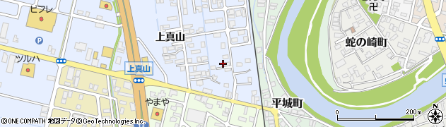 秋田県横手市横手町上真山222周辺の地図