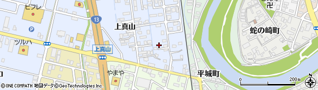 秋田県横手市横手町上真山224周辺の地図