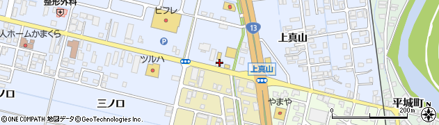 秋田県横手市横手町上真山114周辺の地図