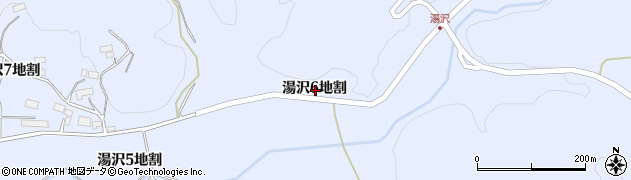 岩手県北上市湯沢６地割周辺の地図