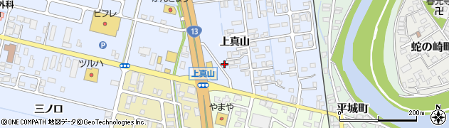 秋田県横手市横手町上真山164周辺の地図
