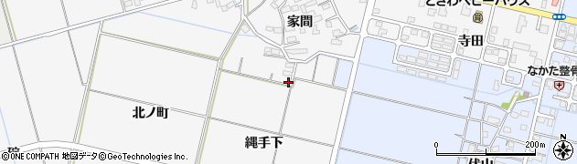 秋田県横手市三本柳縄手下126周辺の地図