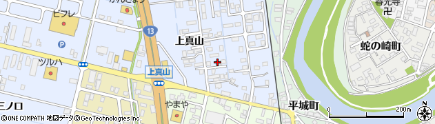 秋田県横手市横手町上真山196周辺の地図