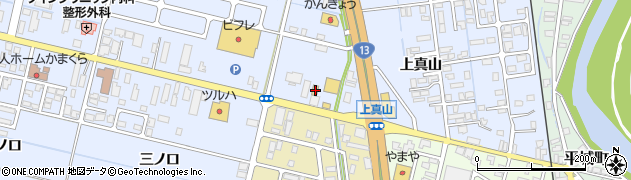 秋田県横手市横手町上真山115周辺の地図