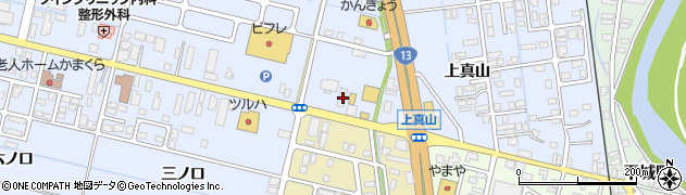秋田県横手市横手町上真山113周辺の地図