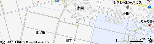 秋田県横手市三本柳縄手下125周辺の地図