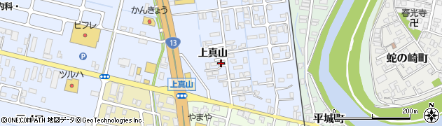 秋田県横手市横手町上真山16周辺の地図