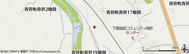 岩手県遠野市青笹町青笹（１８地割）周辺の地図
