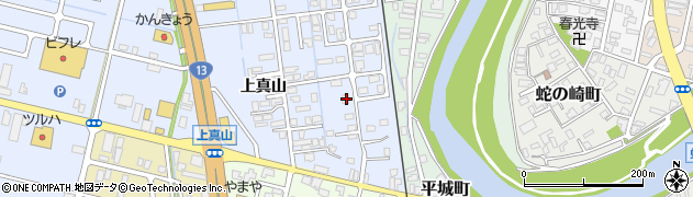 秋田県横手市横手町上真山228周辺の地図