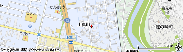 秋田県横手市横手町上真山193周辺の地図