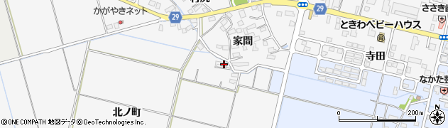 秋田県横手市三本柳縄手下周辺の地図