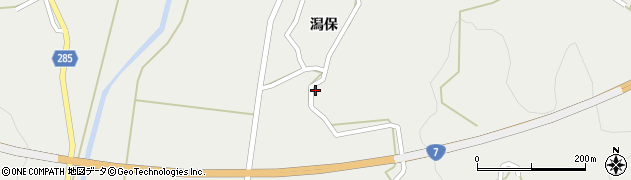 秋田県由利本荘市西目町西目清水沢107周辺の地図