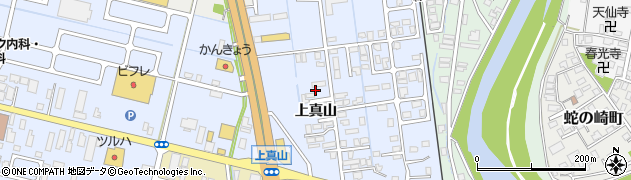 秋田県横手市横手町上真山180周辺の地図