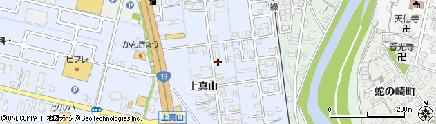秋田県横手市横手町上真山186周辺の地図