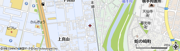 秋田県横手市横手町上真山243周辺の地図