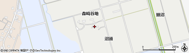 秋田県横手市赤川沼頭周辺の地図