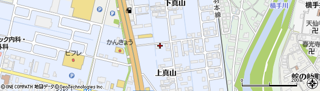 秋田県横手市横手町上真山18周辺の地図
