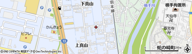 秋田県横手市横手町上真山238周辺の地図