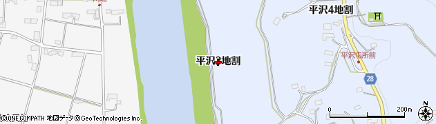 岩手県北上市平沢（３地割）周辺の地図