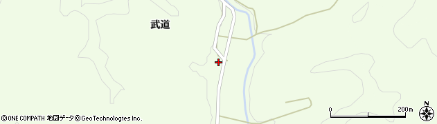 秋田県横手市大森町上溝武道275周辺の地図