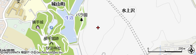 秋田県横手市睦成（水上沢）周辺の地図