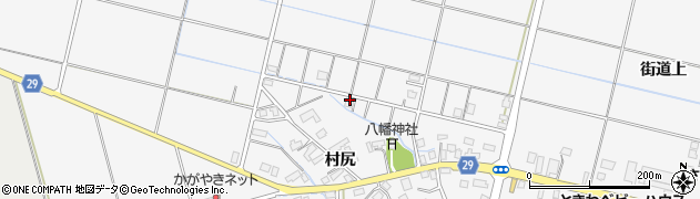 秋田県横手市三本柳（街道下）周辺の地図