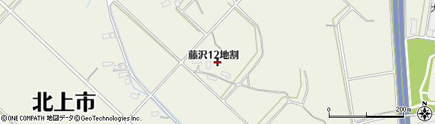 岩手県北上市藤沢周辺の地図