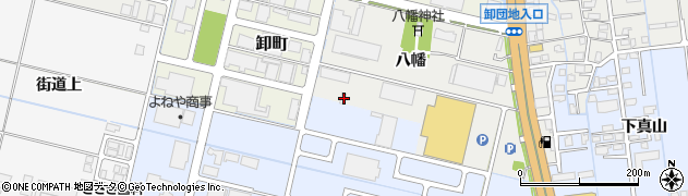 秋田県横手市八幡八幡163周辺の地図