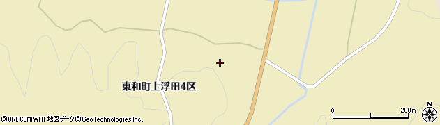 岩手県花巻市東和町上浮田４区周辺の地図