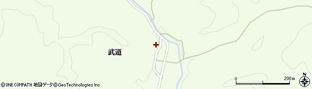 秋田県横手市大森町上溝武道332周辺の地図