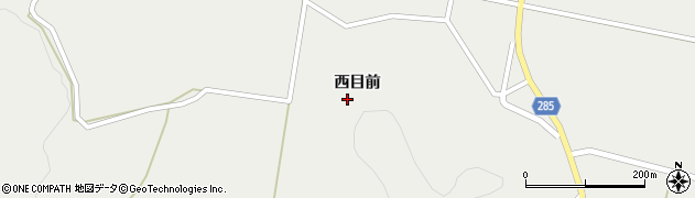 秋田県由利本荘市西目町西目（西目前）周辺の地図