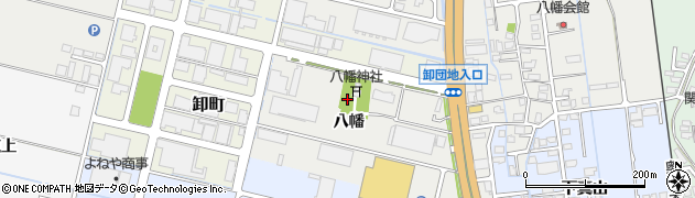 秋田県横手市八幡八幡119周辺の地図