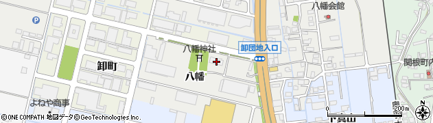 秋田県横手市八幡八幡86周辺の地図
