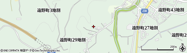 岩手県遠野市遠野町（２９地割）周辺の地図