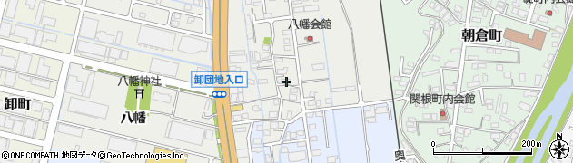 秋田県横手市八幡八幡156周辺の地図